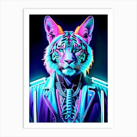 Neon Tiger Art Print