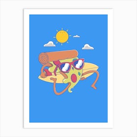 Pizza Surf Art Print