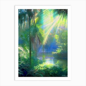 Fairchild Tropical Botanic Garden, Usa Classic Painting Art Print