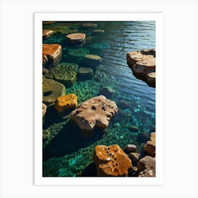 Rocks In The Water Art Print