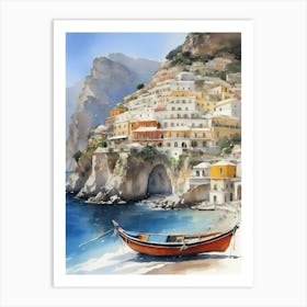 Summer In Positano Painting (28) 1 Art Print