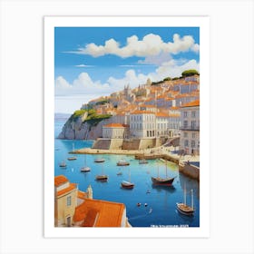 Lisbon, Portugal, Atlantic Ocean beach 1 Art Print