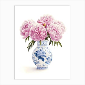 Peonies In A Vase 10 Art Print