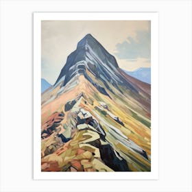 Tryfan Wales 1 Mountain Painting Art Print