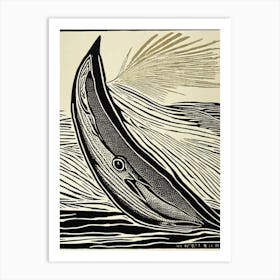 Pilchard Linocut Art Print