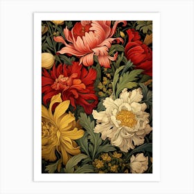 Floral Wallpaper 13 Art Print