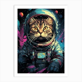 Cat In Space 2 Art Print