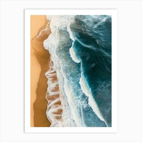 Aerial View Of A Beach 108 Art Print