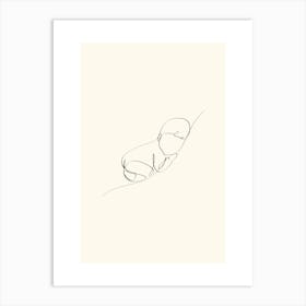 Baby Laying Down Kids and Nursery 1 Art Print