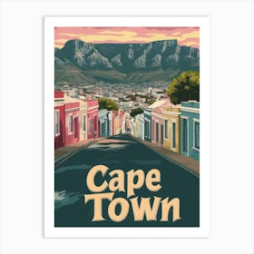 Aihrgdesign A Classic 1960s Travel Poster For Cape Town 3 Art Print