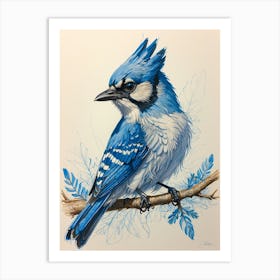 Blue Jay 3 Art Print