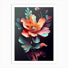 Abstract Flower 9 Art Print