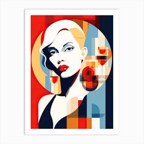 Lady Of The Night, pop art Art Print