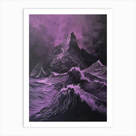 'The Purple Sea' Art Print