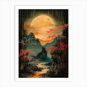 Asian Landscape Painting 1 Art Print