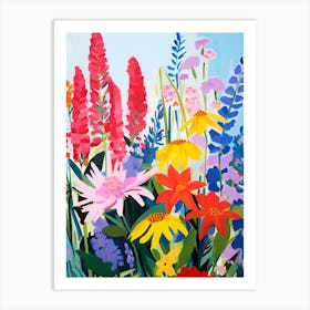 Bright Floral Fields Art Print