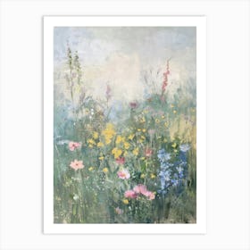  Floral Garden Enchanted Meadow 1 Art Print