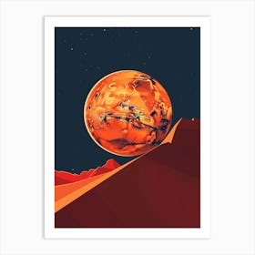 Mars In Space 2 Art Print