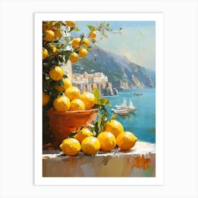 Lemons On The Balcony Art Print