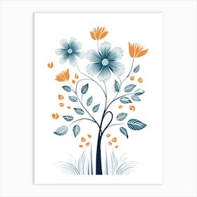 Tree With Flowers Art Print