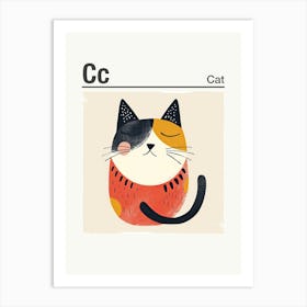 Animals Alphabet Cat 2 Art Print