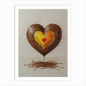 Chocolate Heart 1 Art Print