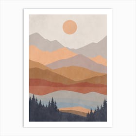 Mountain Landscape 12 Art Print