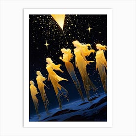 Angels In The Sky Art Print