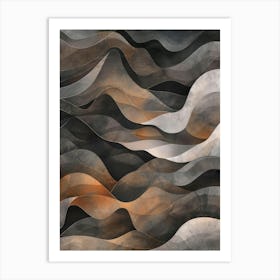 Abstract Wave Canvas Print 1 Art Print