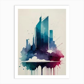 Skyscraper Canvas Print Art Print