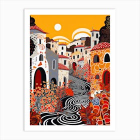 Siracusa, Italy, Illustration In The Style Of Pop Art 2 Art Print