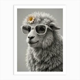 Sheep In Sunglasses 1 Art Print