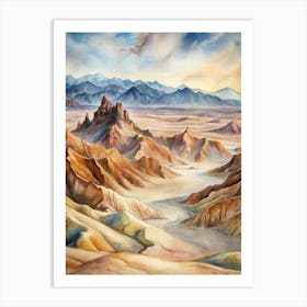 Death Valley Landscape Art Print