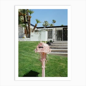 Pink Palm Springs II on Film Art Print