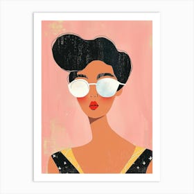 Woman In Sunglasses 8 Art Print