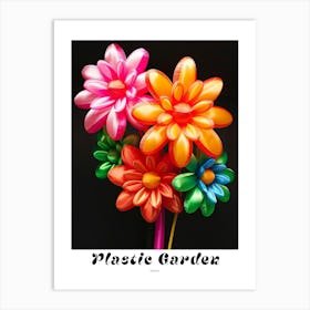 Bright Inflatable Flowers Poster Dahlia 3 Art Print