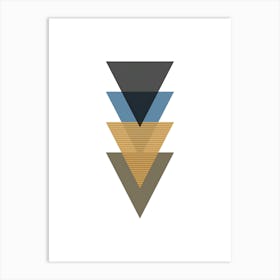 Geometric Triangles 2 Art Print