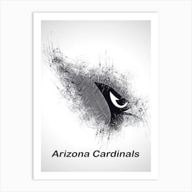 Arizona Cardinals Sketch Drawing Art Print