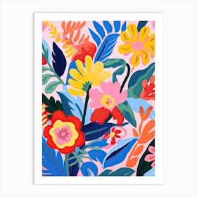 Flowers 7, Matisse style Art Print