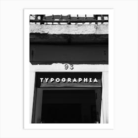 Typographia Art Print