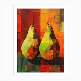 Two Pears 13 Art Print