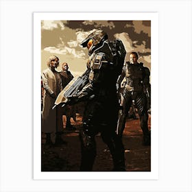 Halo gaming movie 3 Art Print