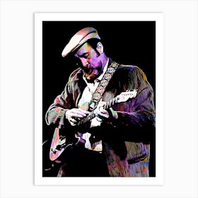 Roy Buchanan Music Legend Colorful Art Print