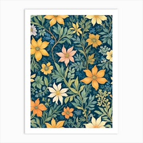 William Morris Floral Art Print