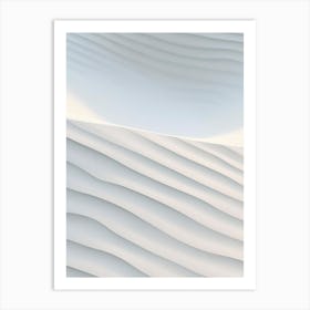 White Sand Art Print