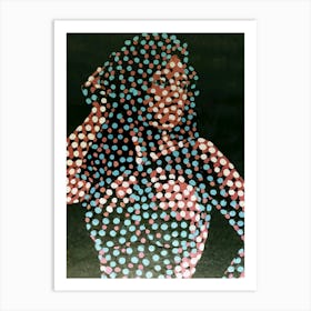 Dotted Woman Art Print