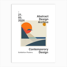 Abstract Design Archive Poster 04 Art Print