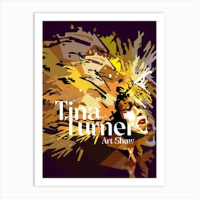 Tina Turner Retro Art Music Show Art Print