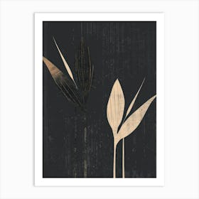 Two Leaves 2 Art Print