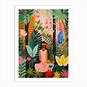 Miami Beach, Florida, Matisse And Rousseau Style 1 Art Print